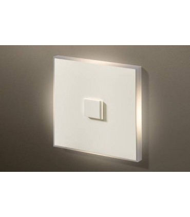 Выключатель однокнопочный с белой подсветкой в сборе Lithoss Illume, Matt white Il7102