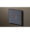 Двойная USB розетка в сборе Lithoss Void, Gunpowder black Vo0U03