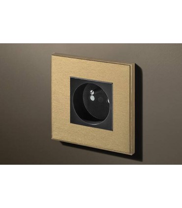 Розетка в сборе Lithoss Void square, Brass Vo0B06