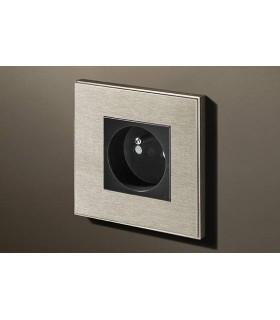 Розетка в сборе Lithoss Void square, Stainless Steel Vo0B01