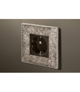 Розетка в сборе Lithoss Void square, Tin antique Vo0B19
