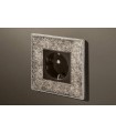 Розетка в сборе Lithoss Void square, Tin antique Vo0B19