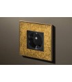 Розетка в сборе Lithoss Void square, Brass antique Vo0B20
