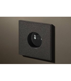 Розетка в сборе Lithoss Void round, Textured black Vo0Y14