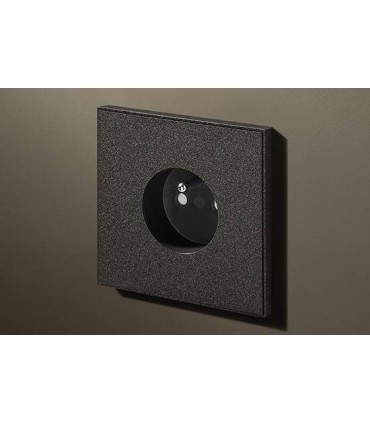 Розетка в сборе Lithoss Void round, Textured black Vo0Y14