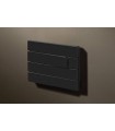 Выключатель одноклавишный в сборе Lithoss Piano, Matt black Pi3I18