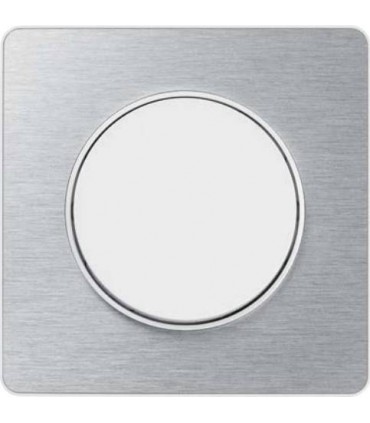 Выключатель Schneider Electric серия Odace Полированный Алюминий/белый S52P802J S52P802J