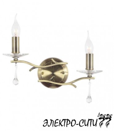Бра с двумя плафономи Arti Lampadari Pisani E 2.1.2.601 N, Никель Pisani E 2.1.2.601 N