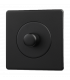 Одиночный кнопочный выключатель с 2-х мест 6А, Varilight Varigrid, Matt Black Z1EGP1Y.MB