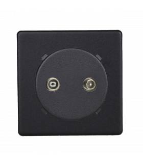 Розетка TV/FM, Varilight Varigrid, Matt Black Z1EGRTV3Y.MB