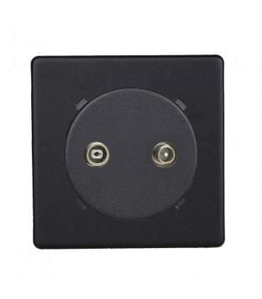 Розетка TV/FM, Varilight Varigrid, Matt Black Z1EGRTV3Y.MB