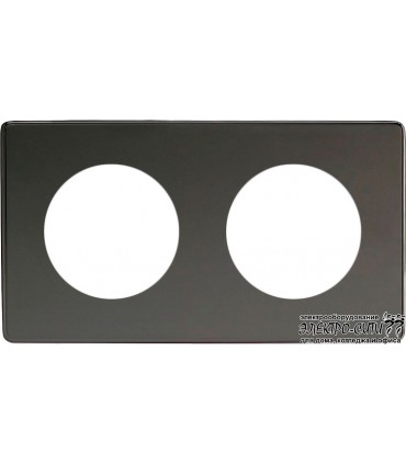 Рамка на 2 поста Varilight Varigrid, Iridium Black XEIG2S
