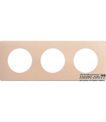 Рамка на 3 поста Varilight Varigrid, Satin Chrome XENG3S