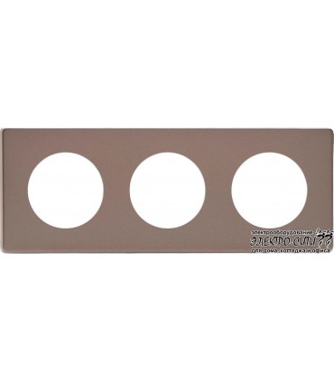 Рамка на 3 поста Varilight Varigrid, Pewter Effect XERG3S