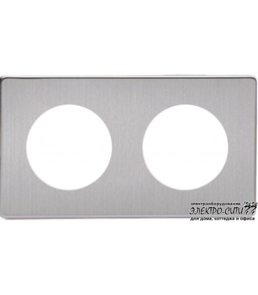 Рамка на 2 поста Varilight Varigrid, Brushed Steel XESG2S