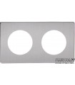 Рамка на 2 поста Varilight Varigrid, Brushed Steel XESG2S