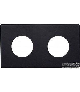 Рамка на 2 поста Varilight Varigrid, Matt Black XEVG2S