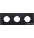 Рамка на 3 поста Varilight Varigrid, Matt Black XEVG3S