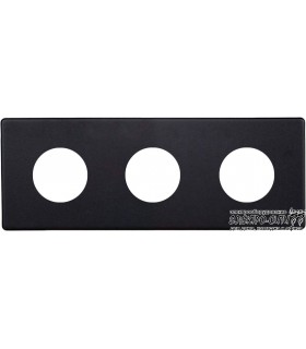 Рамка на 3 поста Varilight Varigrid, Matt Black XEVG3S