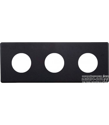 Рамка на 3 поста Varilight Varigrid, Matt Black XEVG3S