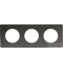 Рамка на 3 поста Varilight Varigrid, Iridium Black XEIG3S