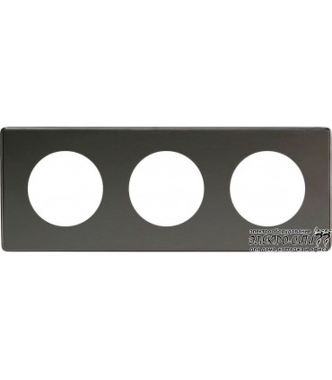 Рамка на 3 поста Varilight Varigrid, Iridium Black XEIG3S