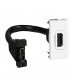 Legrand Mosaic Розетка белая HDMI 1 модуль, оборудована шнуром {PRODUCT_REFERENCE}
