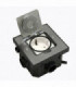 Лючок 2 мод. (1 мод. 45х45 мм.), серебро, IP44, (с уст. набором) {PRODUCT_REFERENCE}