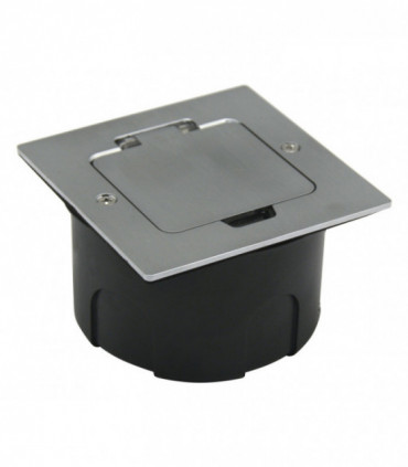 Лючок 2 мод. (1 мод. 45х45 мм.), серебро, IP44, (с уст. набором) {PRODUCT_REFERENCE}