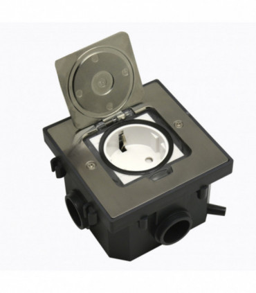 Лючок 2 мод. (1 мод. 45х45 мм.), никель, IP44, (с уст. набором) {PRODUCT_REFERENCE}