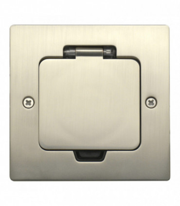 Лючок 2 мод. (1 мод. 45х45 мм.), никель, IP44, (с уст. набором) {PRODUCT_REFERENCE}