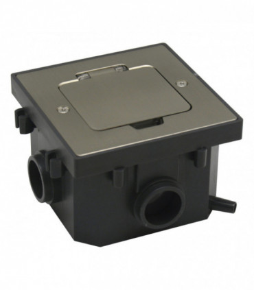 Лючок 2 мод. (1 мод. 45х45 мм.), никель, IP44, (с уст. набором) {PRODUCT_REFERENCE}