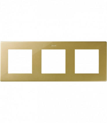 Рамка на 3 поста, Simon 24 Harmonie, золото {PRODUCT_REFERENCE}