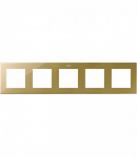 Рамка на 5 постов, Simon 24 Harmonie, золото {PRODUCT_REFERENCE}