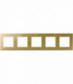 Рамка на 5 постов, Simon 24 Harmonie, золото {PRODUCT_REFERENCE}