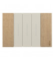 Выключатель в сборе BTICINO LIVING NOW, дерево дуб {PRODUCT_REFERENCE}