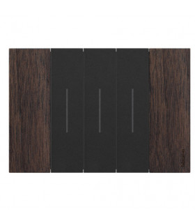 Выключатель в сборе BTICINO LIVING NOW, дерево орех {PRODUCT_REFERENCE}