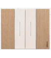 Выключатель в сборе BTICINO LIVING NOW, дерево дуб {PRODUCT_REFERENCE}