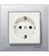 Розетка Merten M-Plan Алюминий/белый MTN2301-0460 {PRODUCT_REFERENCE}