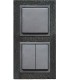 Выключатель PEHA Aura Stein антрацит 20.572.125.21 20.572.125.21