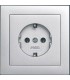 Розетка PEHA Aura Basis алюминий 20.6511.70 OKS 20.6511.70 OKS