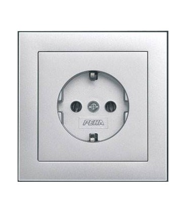 Розетка PEHA Aura Basis алюминий 20.6511.70 OKS 20.6511.70 OKS