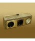 Розетки в тройном блоке FEDE SAN SEBASTIAN SURFACE FD01523PB