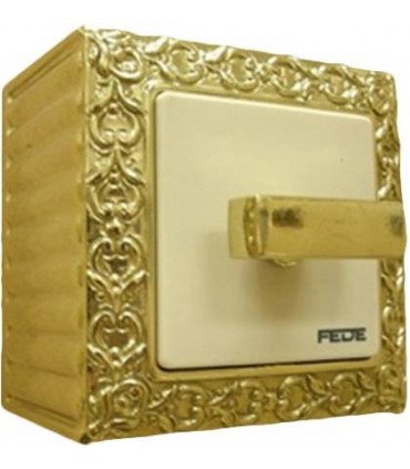 Поворотный выключатель FEDE SAN SEBASTIAN SURFACE BRIGHT GOLD FD01521OB