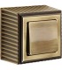 Выключатель FEDE ROMA SURFACE bright patina FD01501PB