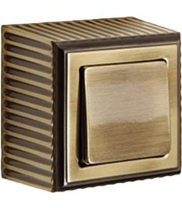 Выключатель FEDE ROMA SURFACE bright patina FD01501PB
