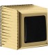 Выключатель FEDE ROMA SURFACE bright gold/черный FD01501OB