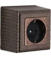 Розетка FEDE ROMA SURFACE soft rustic copper FD01501RC