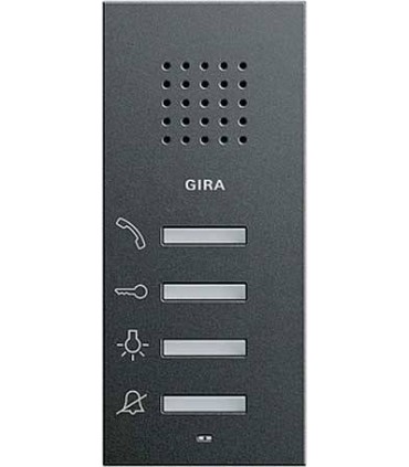 Gira S-55 Антрацит Внутренняя квартирная станция (аудио) наружного монтажа hand free 125028