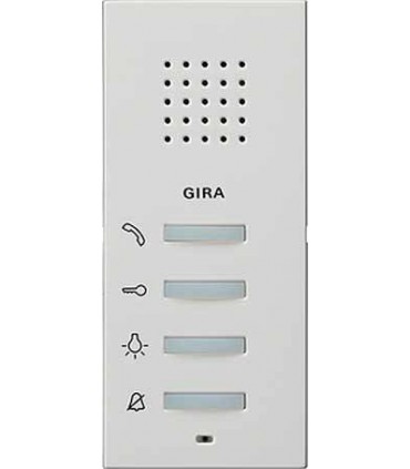 Gira S-55 Бел Внутренняя квартирная станция (аудио) наружного монтажа hand free 125027